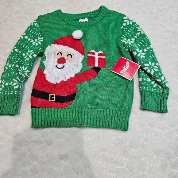 New Toddler Christmas sweater santa 2T - Picture 3 of 3